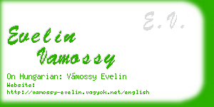 evelin vamossy business card