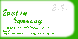 evelin vamossy business card